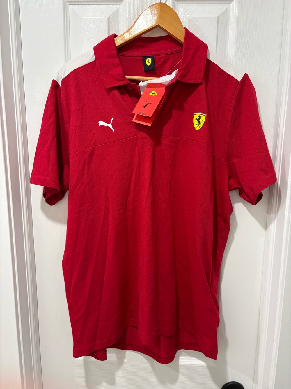 PUMA Scuderia Ferrari Mens Polo Shirt Size L NWT